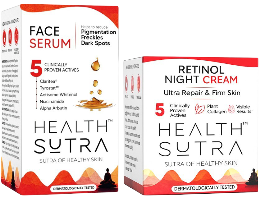 Age Renewal Kit with Face Serum and Retinol Night Cream