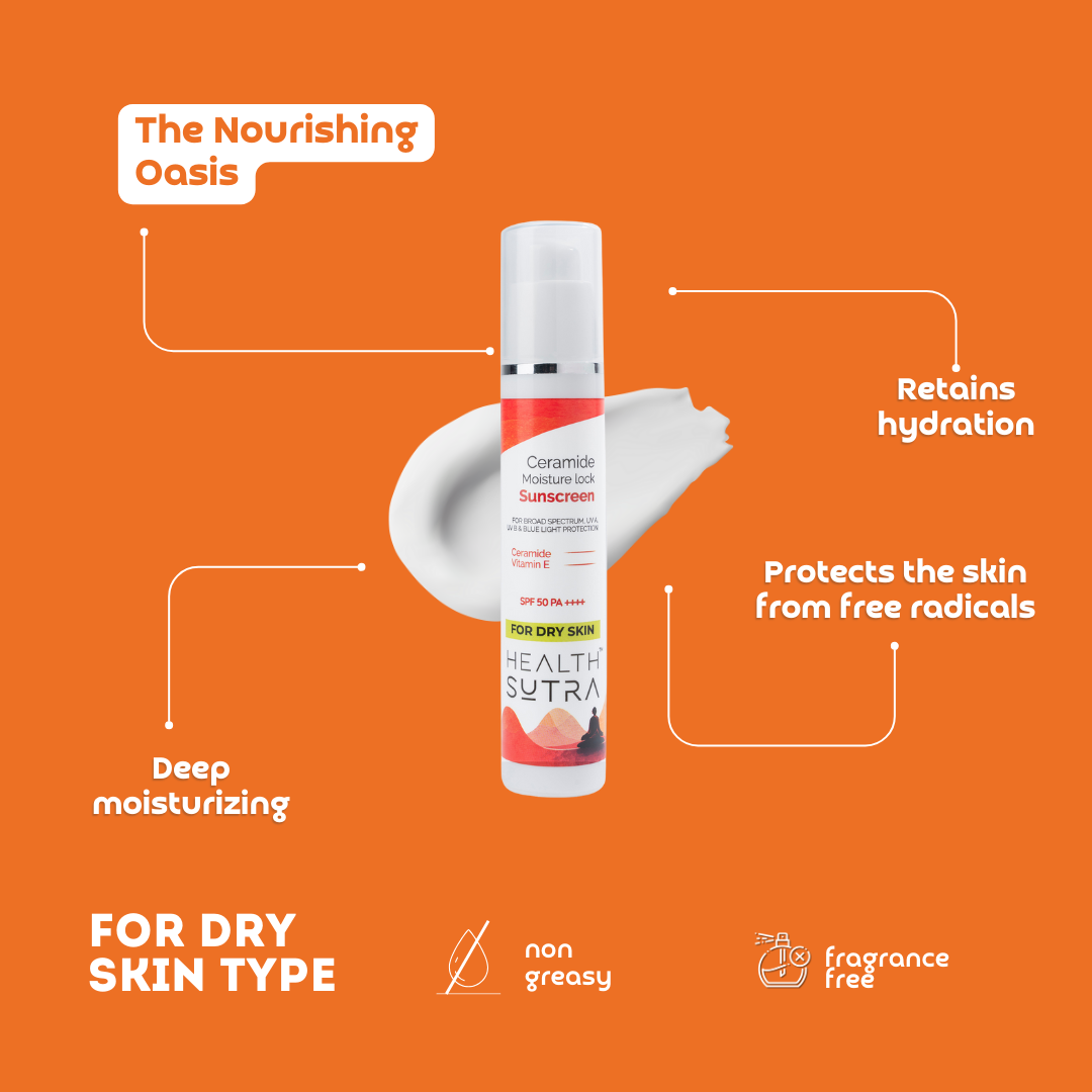 Ceramide Moisture-Lock Sunscreen with Vitamin E - 50g