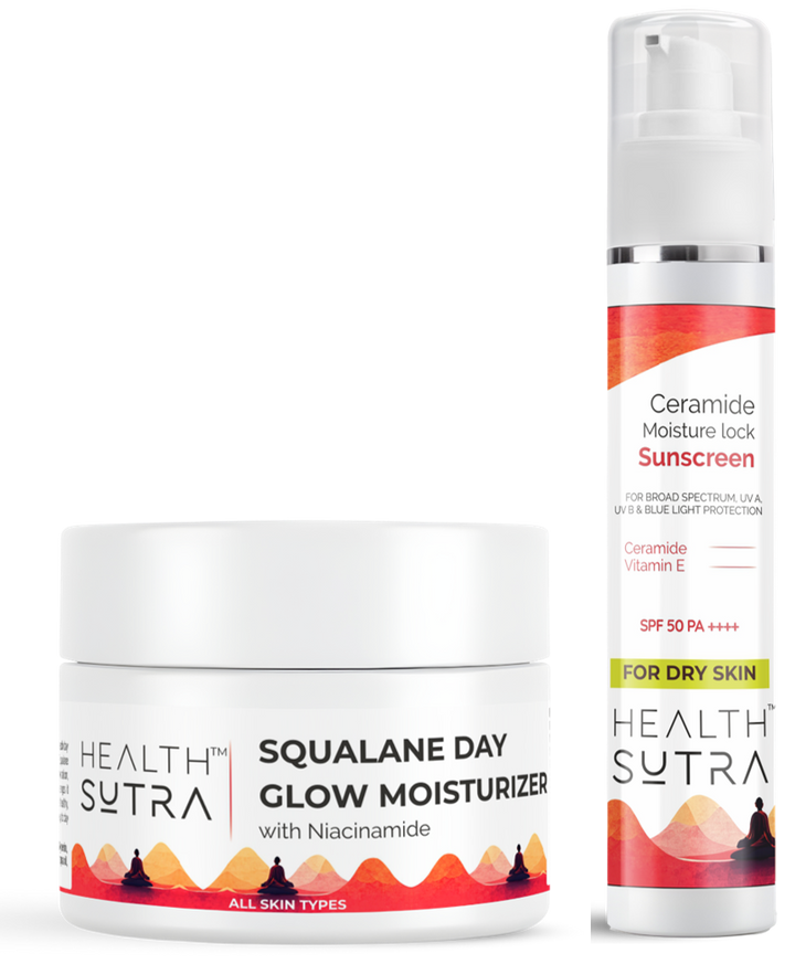 Squalane Day Glow Moisturizer and Ceramide Moisture-Lock Sunscreen
