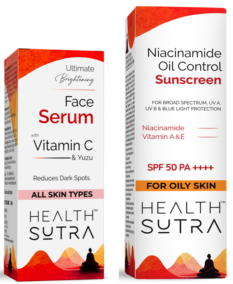 Ultimate Brightening Vitamin C Face Serum and Niacinamide Oil Control Sunscreen