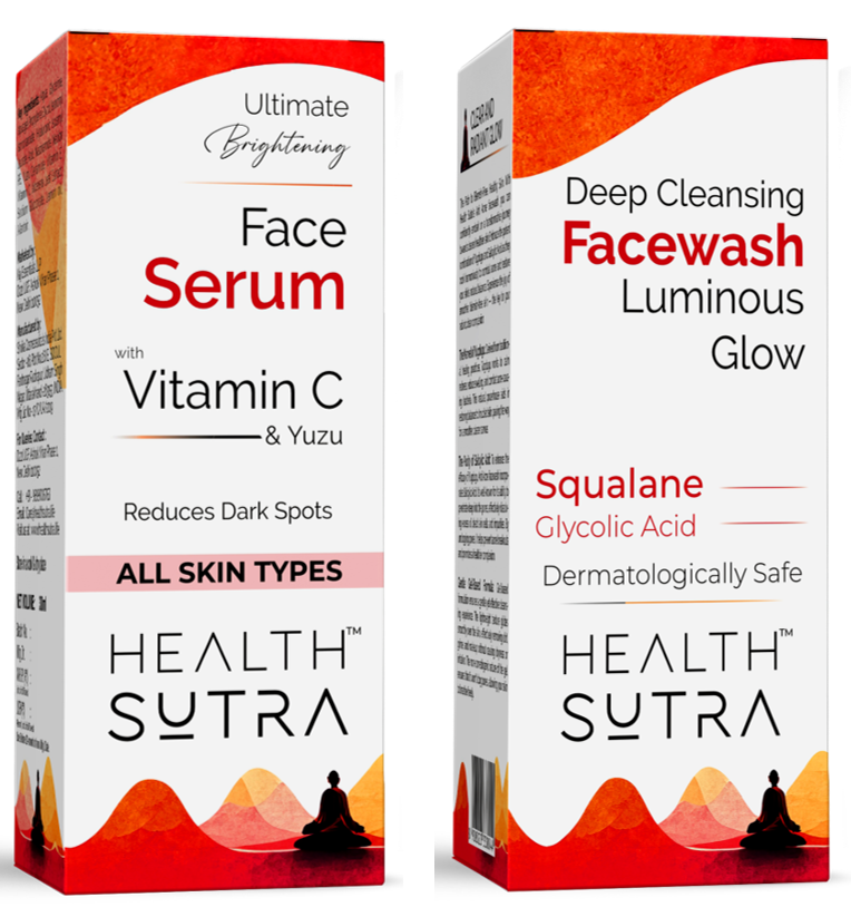 Ultimate Brightening Vitamin C Face Serum and Deep Cleansing Facewash Luminous Glow