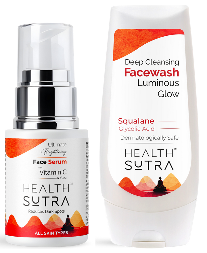 Ultimate Brightening Vitamin C Face Serum and Deep Cleansing Facewash Luminous Glow