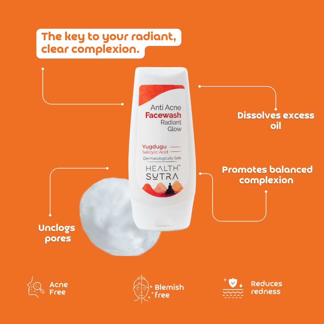Anti-Acne Face Wash Radiant Glow - with Yugdugu and Salicylic Acid - 100ml