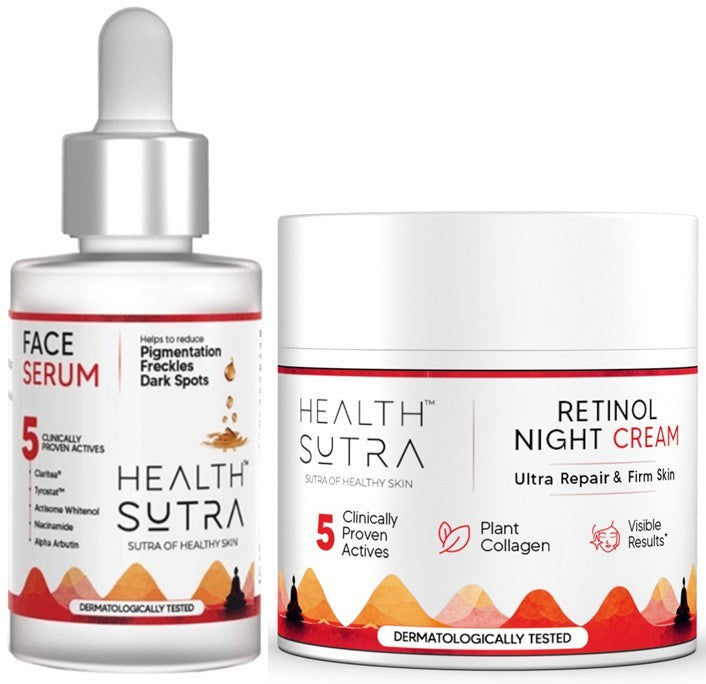 Age Renewal Kit with Face Serum and Retinol Night Cream