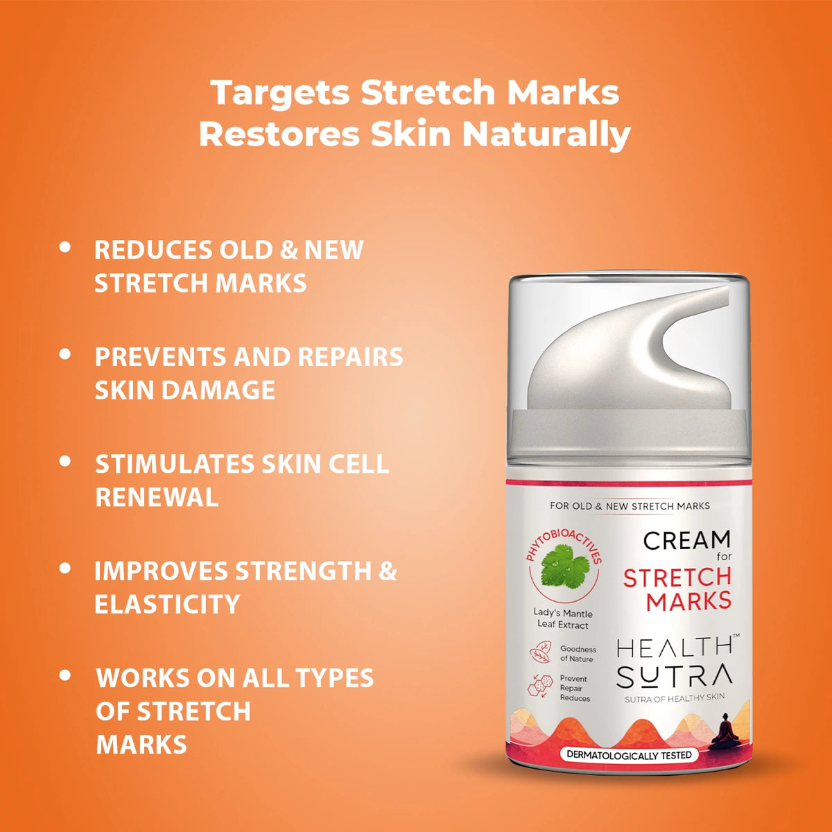 Stretch Marks Cream for old & new stretch marks, Nourishing & Moisturizing Formula (50 gm)