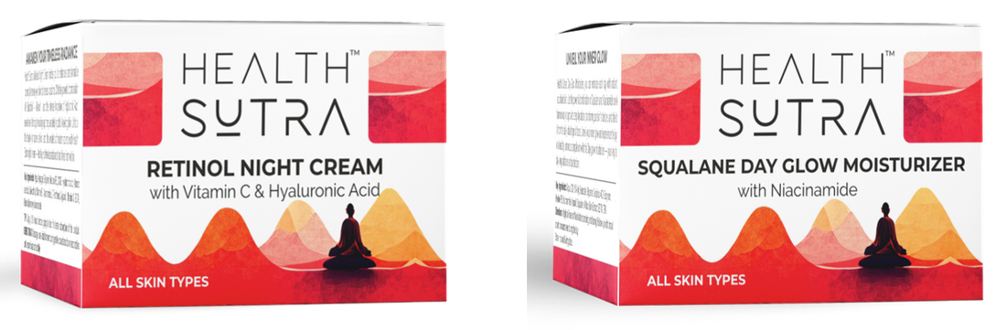 Squalane Day Glow Moisturizer and Retinol Night cream