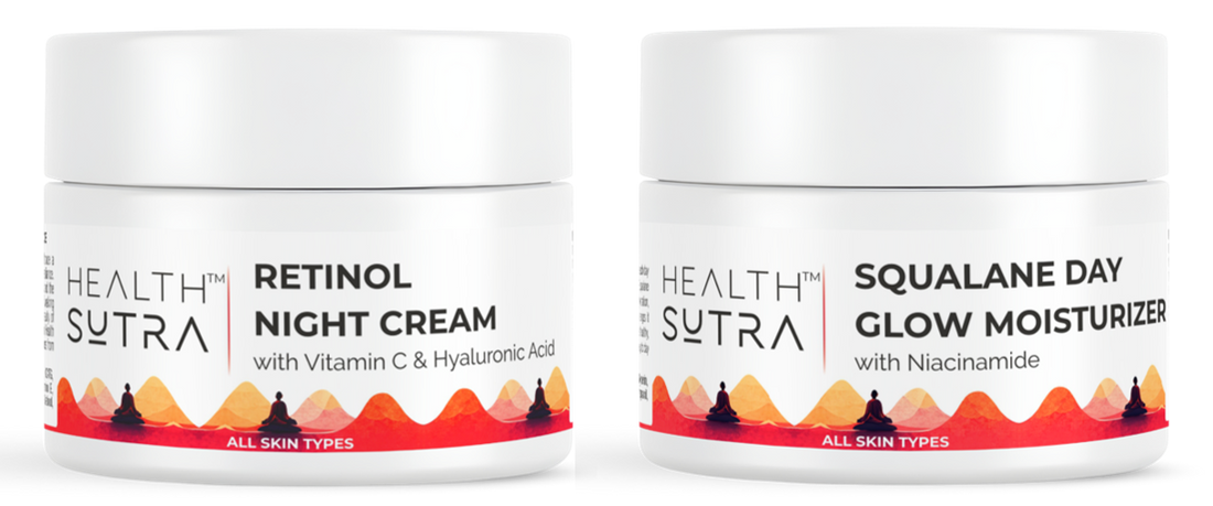 Squalane Day Glow Moisturizer and Retinol Night cream