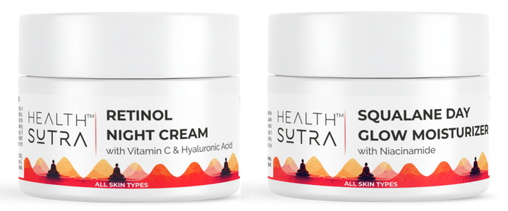 Squalane Day Glow Moisturizer and Retinol Night cream