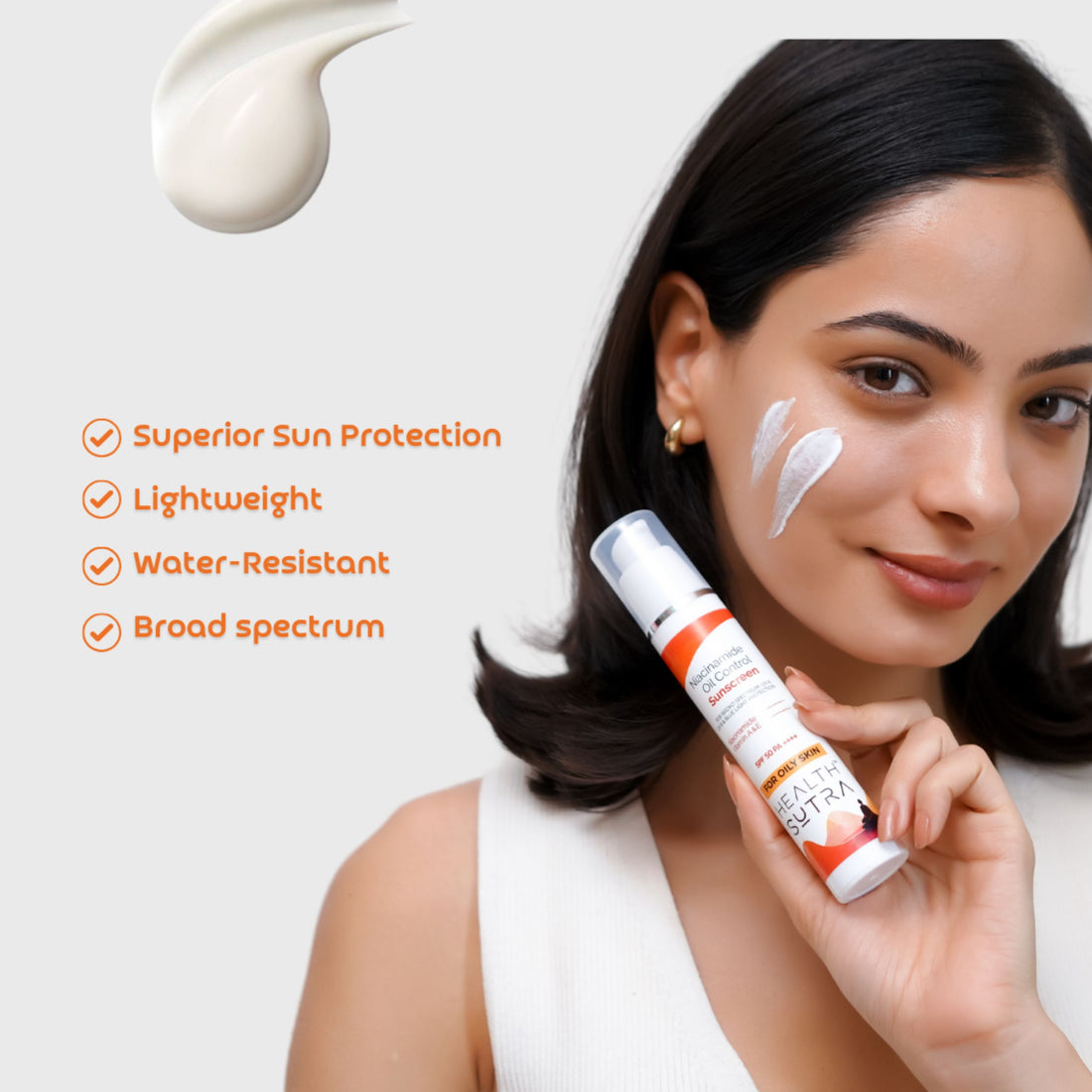 Niacinamide Oil Control Sunscreen with Vitamin A & E - 50g