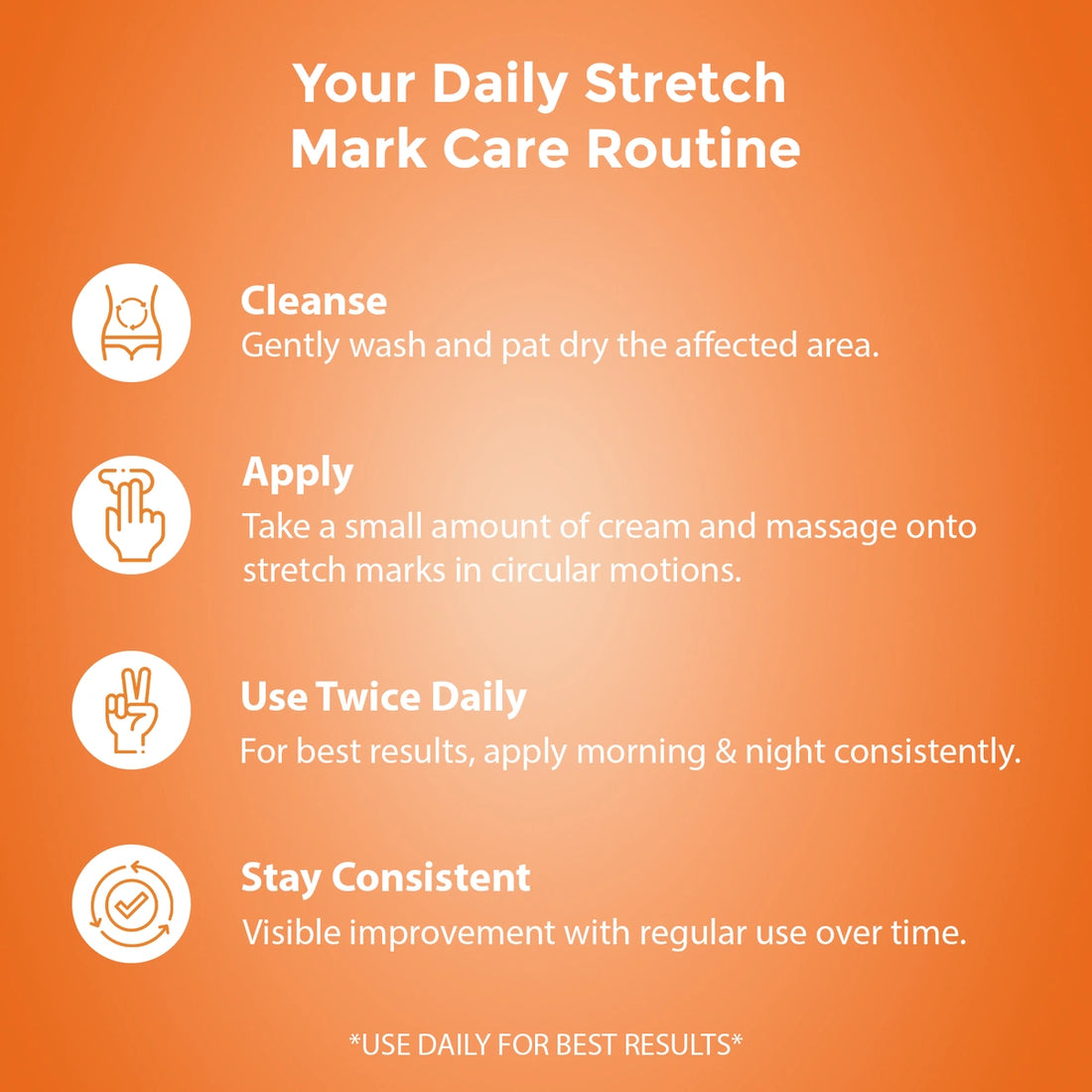 Stretch Marks Cream for old & new stretch marks, Nourishing & Moisturizing Formula (50 gm)