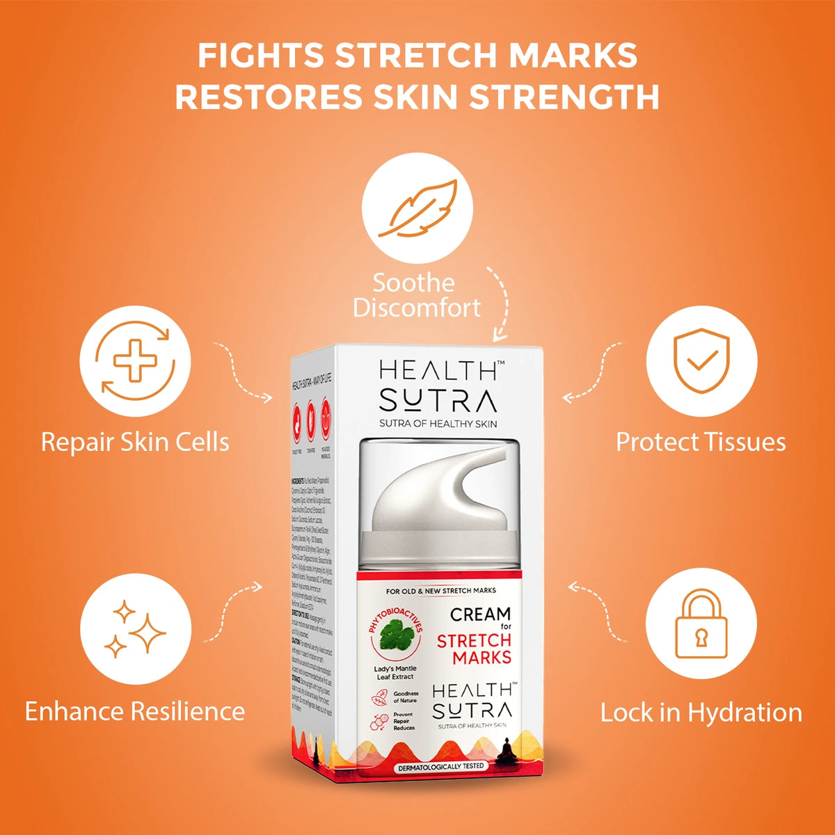 Stretch Marks Cream for old & new stretch marks, Nourishing & Moisturizing Formula (50 gm)