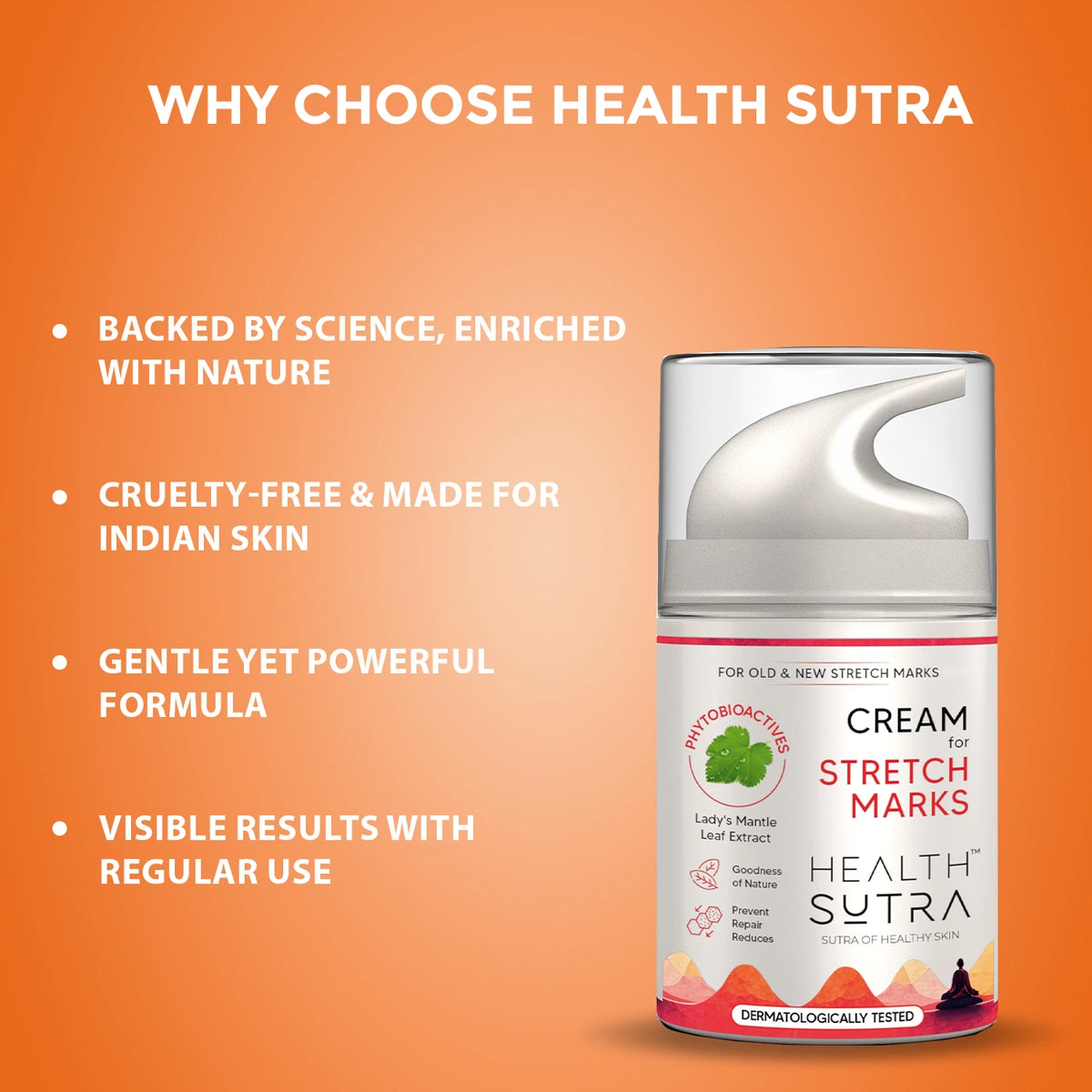 Stretch Marks Cream for old & new stretch marks, Nourishing & Moisturizing Formula (50 gm)