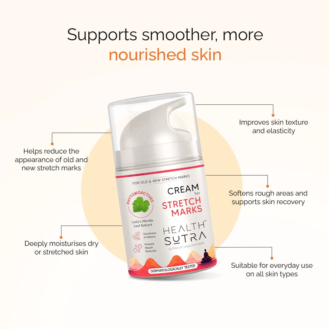 Stretch Marks Cream for old & new stretch marks, Nourishing & Moisturizing Formula (50 gm)