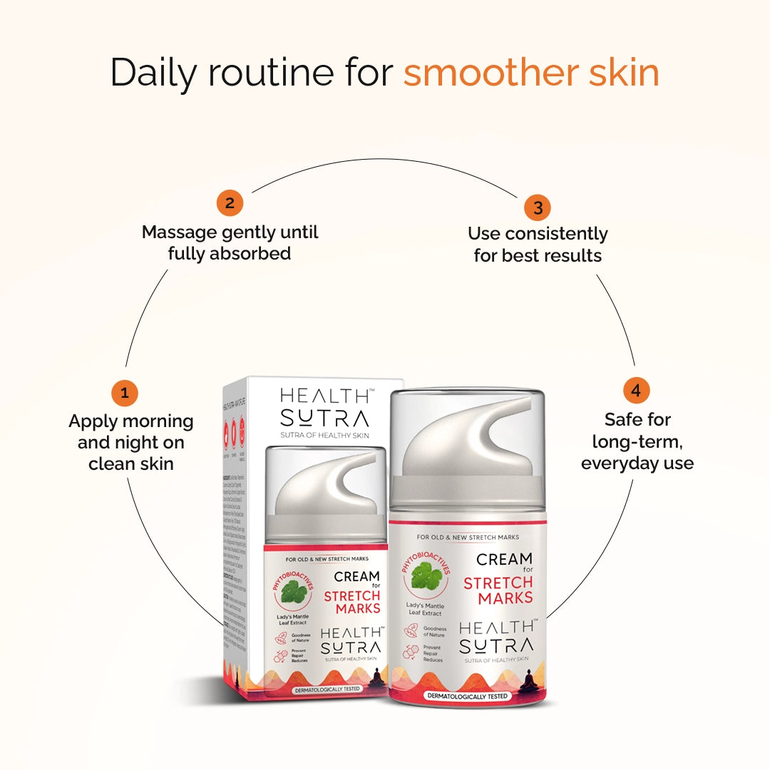 Stretch Marks Cream for old & new stretch marks, Nourishing & Moisturizing Formula (50 gm)