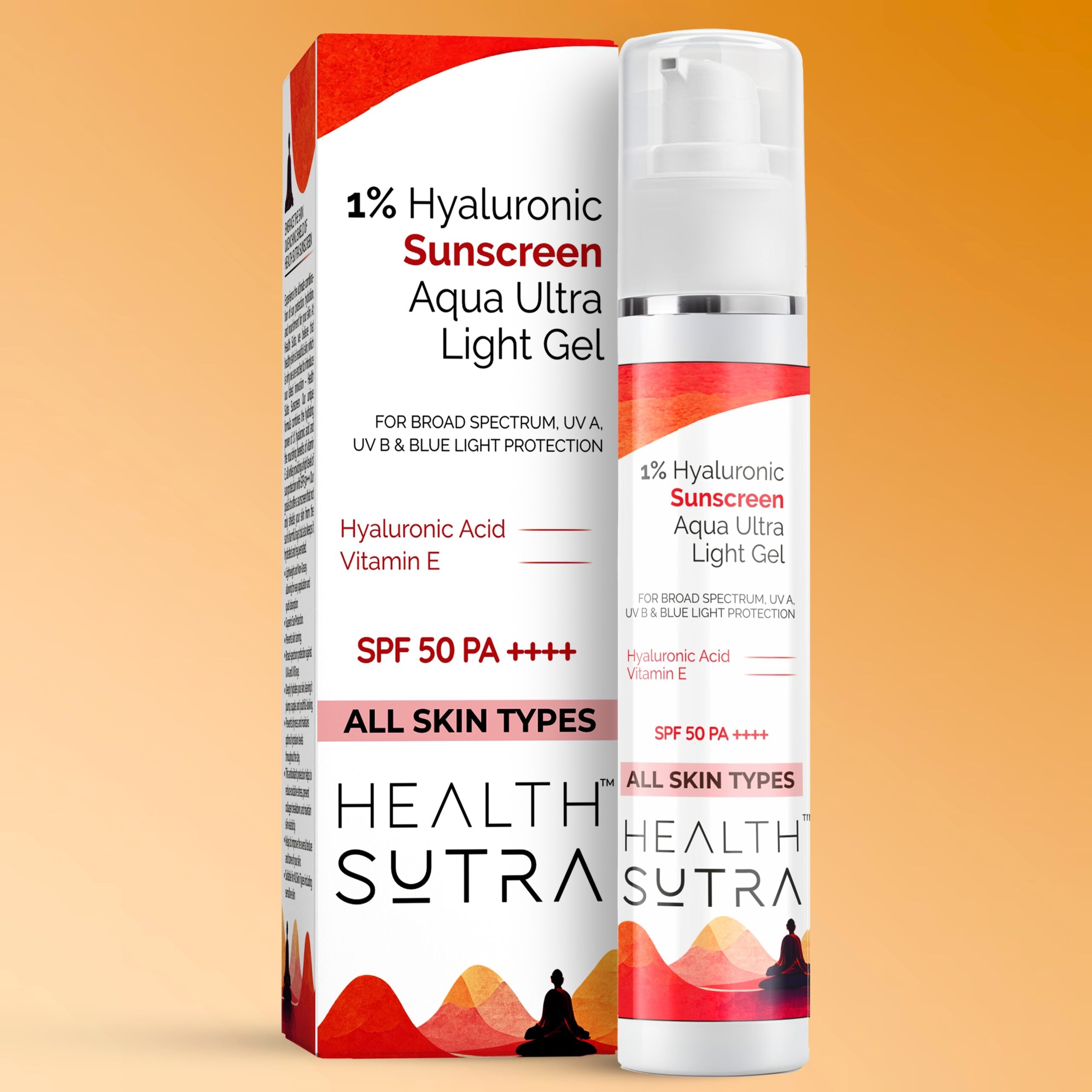 1% Hyaluronic Sunscreen Aqua Ultra Light Gel with Vitamin E - 50g