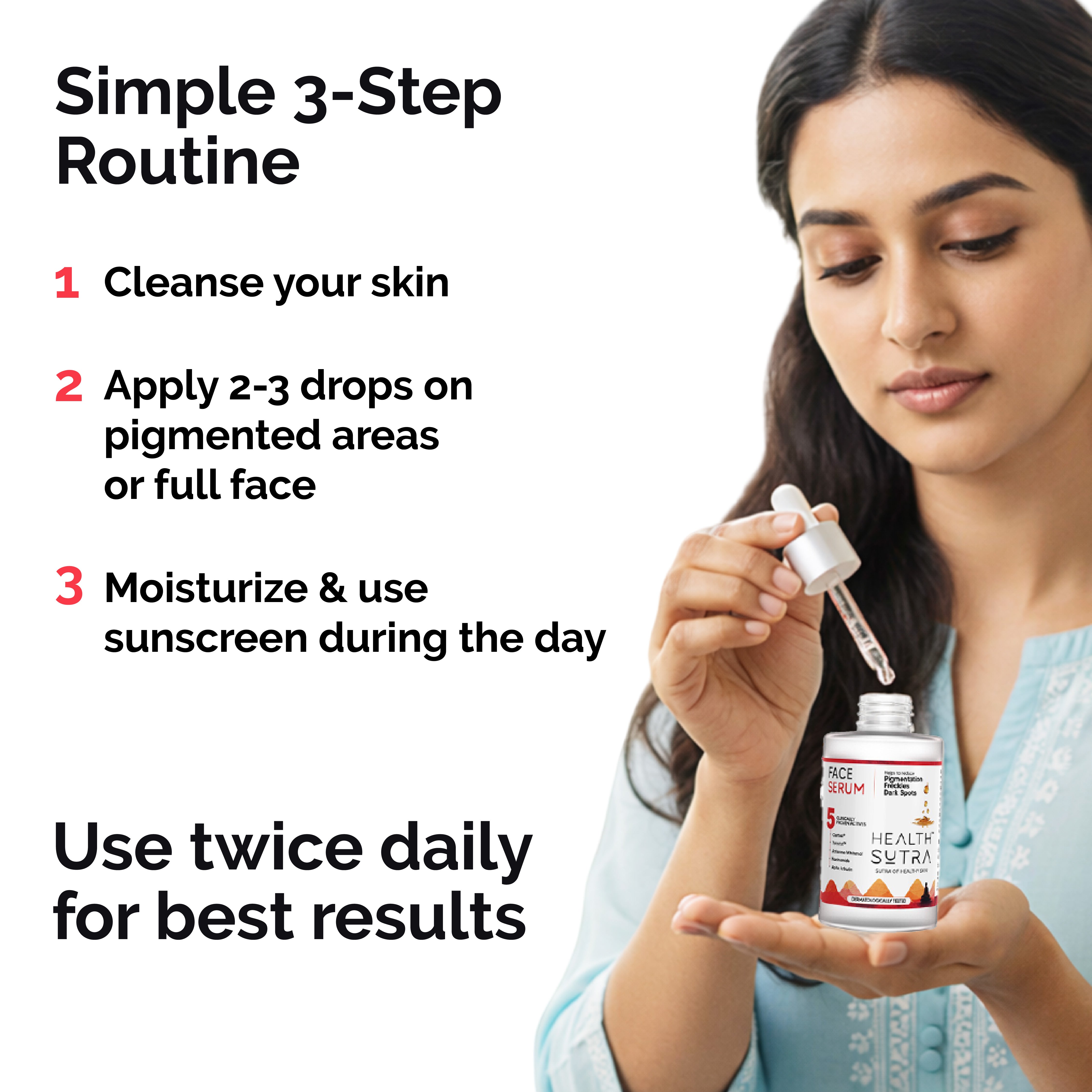 Face Serum with Claritea® for Pigmentation & Dark Spots | 30ml