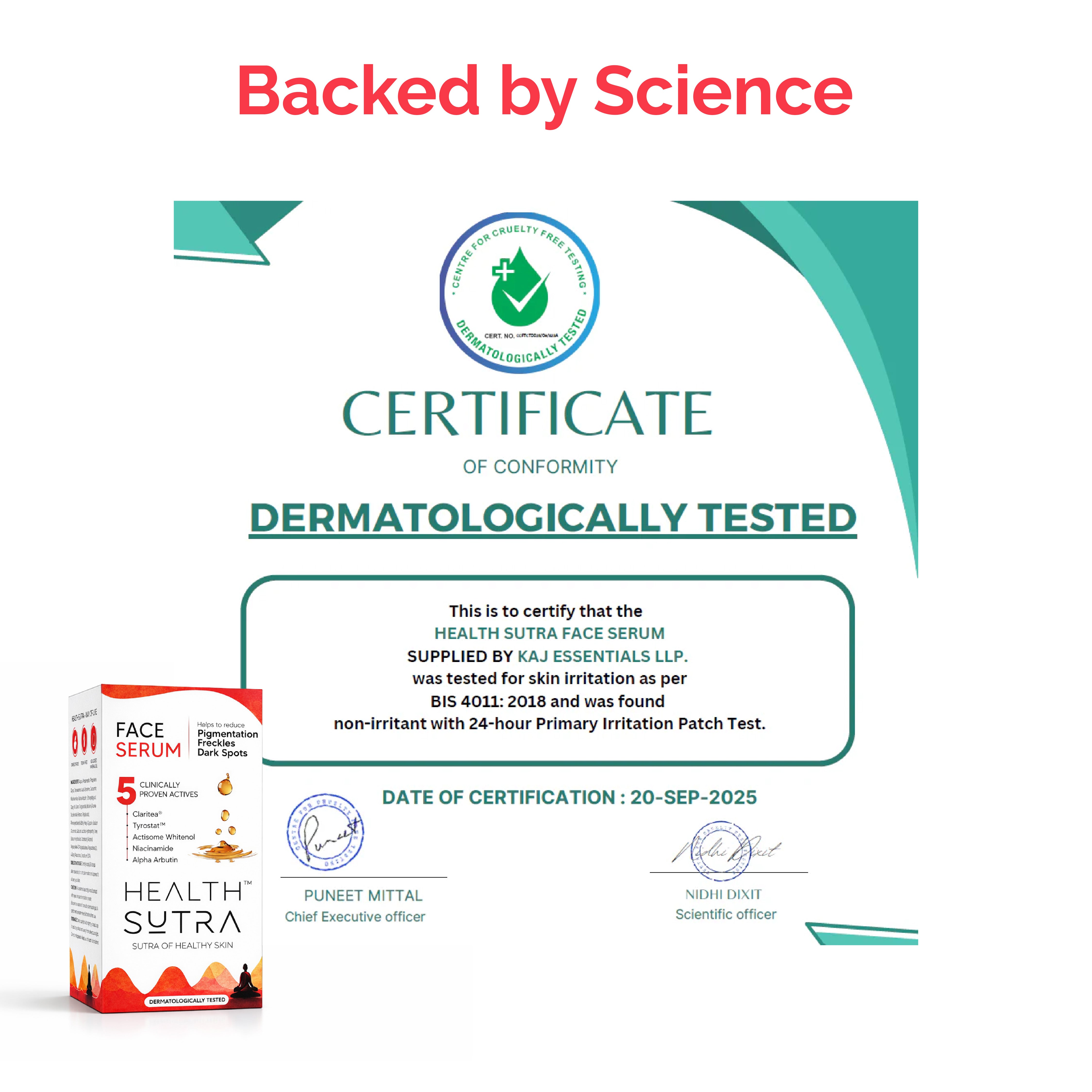 Face Serum with Claritea® for Pigmentation & Dark Spots | 30ml
