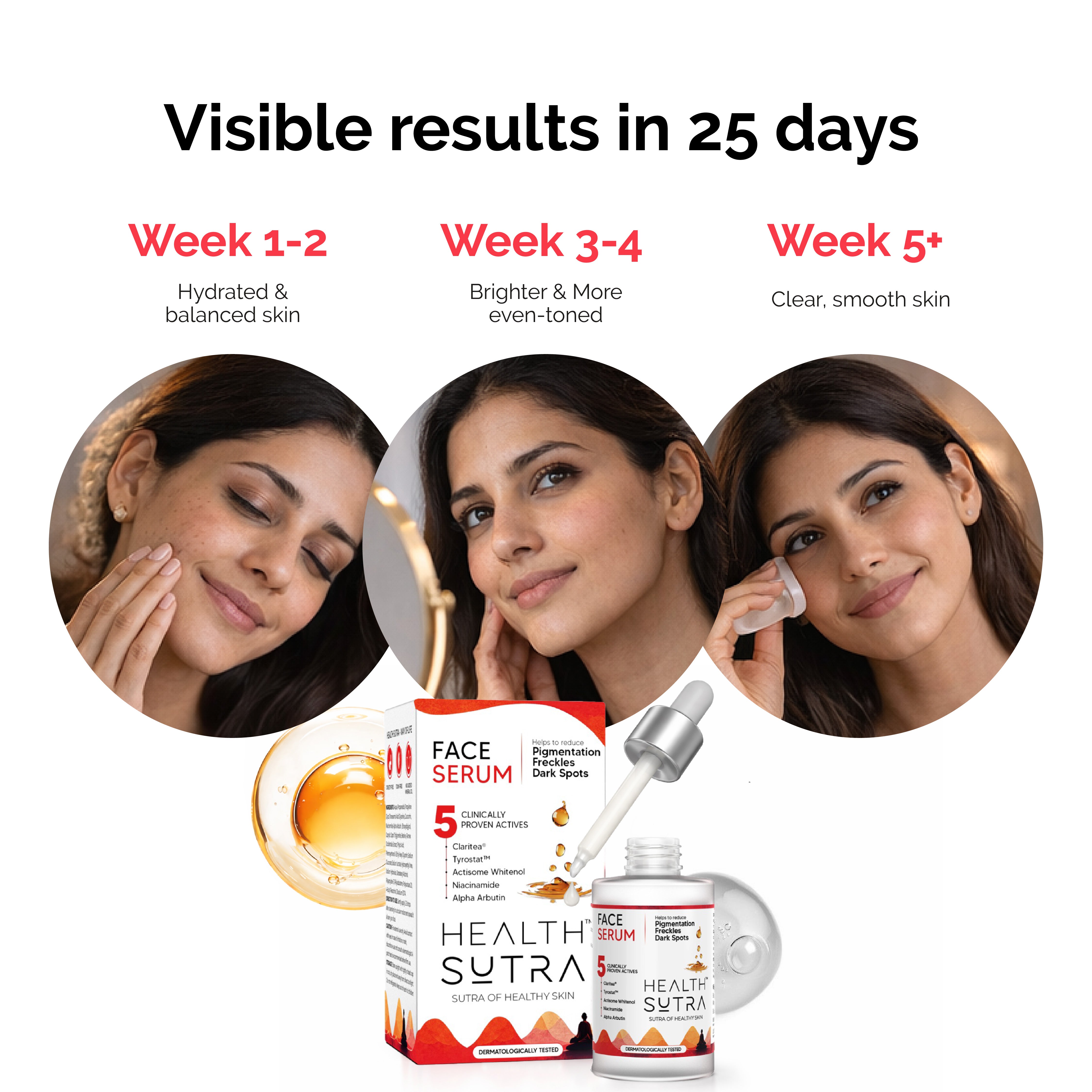 Face Serum with Claritea® for Pigmentation & Dark Spots | 30ml