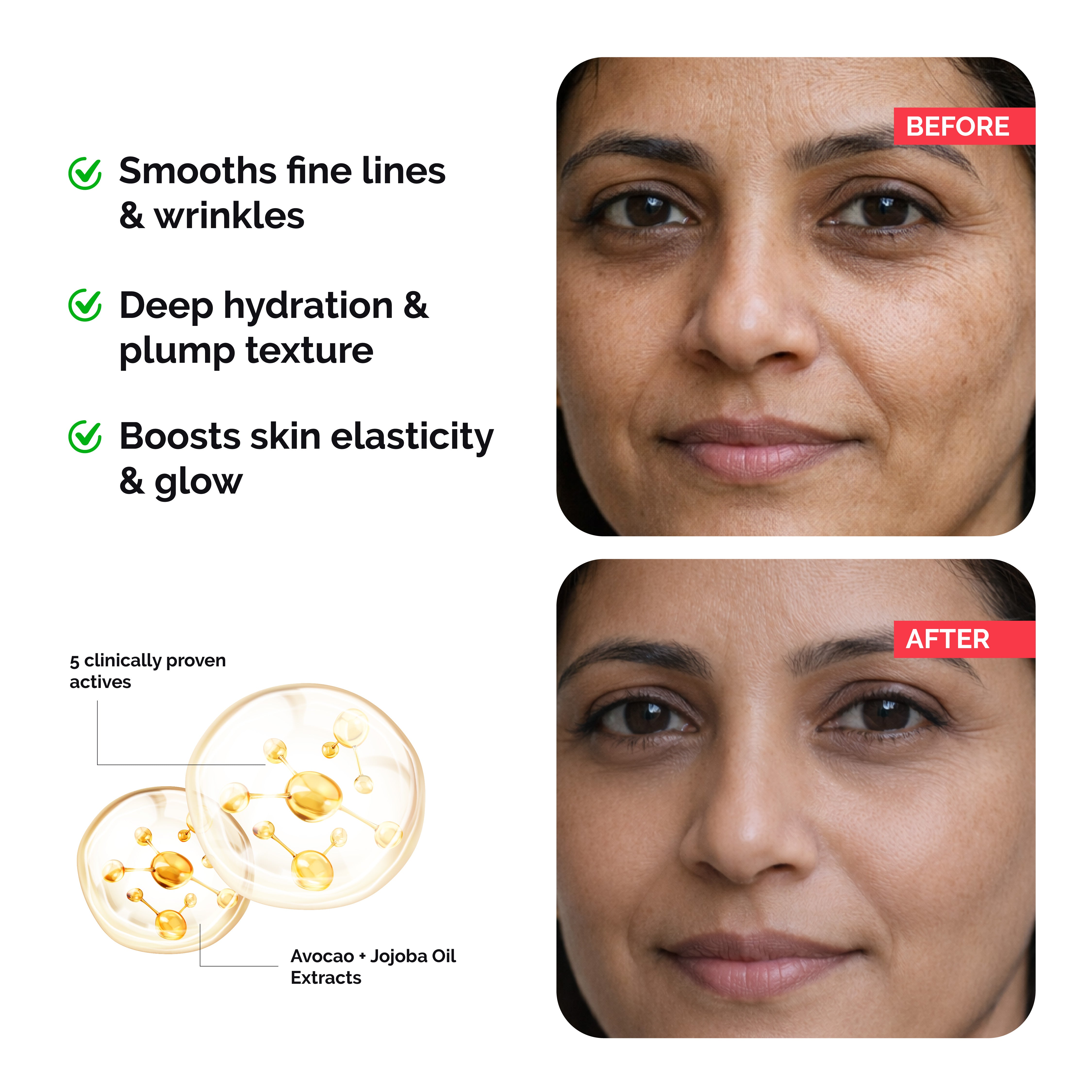 Retinol Night Cream for Wrinkle Repair, Anti-Aging, Fine Lines, Youthful Skin (50 gm)