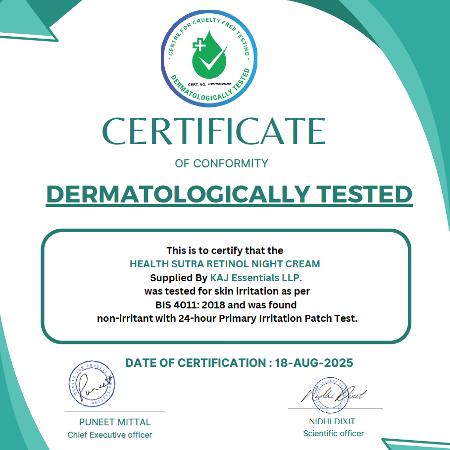 Retinol Night Cream for Wrinkle Repair, Anti-Aging, Fine Lines, Youthful Skin (50 gm)