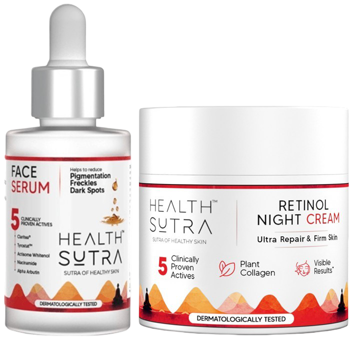 Age Renewal Kit with Face Serum and Retinol Night Cream